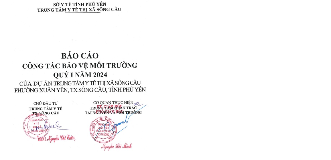 Báo cáo công tác bảo vệ môi trường Quý 1 năm 2024